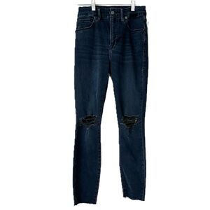 Good American - Women’s Distressed Skinny Jeans - Dark Wash - Size 6 / 28